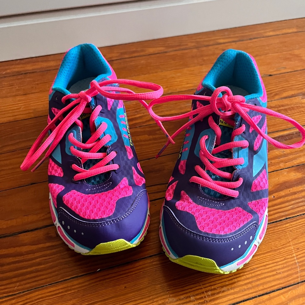Diadora Vibrant Pink and Purple Sneakers
